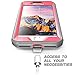 SUPCASE Unicorn Beetle Pro Series Case Designed for iPhone 7 / 8 / iPhone SE 2 (2020) / iPhone SE 3 (2022), Full-body Rugged Holster Case with Built-in Screen Protector (Pink/Gray)