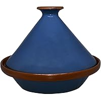 Raphael Rozen Tagine Cooking Pot Original Handmade Clay 10 Quart Cooking Dish Family Size Recipe Book…