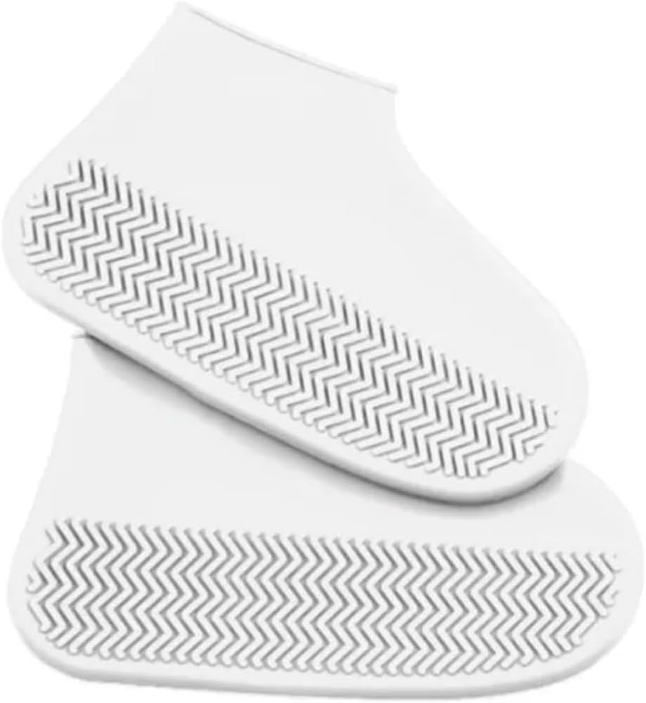 Photo 1 of 1 Pairs Clear Shoe Covers Waterproof Silicone Rain Shoe Covers Hard Sole Version Non Slip Reusable Shoe Covers for Women and Men 40-44