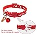 KOOLTAIL Christmas Breakaway Cat Collar with Bell - 4 Pack Safety for Cat&Dog Kitten Collars Red and Green