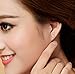 YIJUE Fashion Women 925 Sterling Silver Jewelry Angel Wings Simulated Cubic-Zirconia Ear Stud Earrings