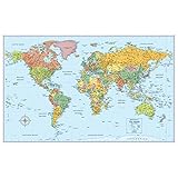Rand McNally Signature Map of the World, 50 x 32-Inch