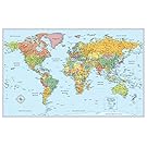 Rand McNally Signature Map of the World, 50 x 32-Inch