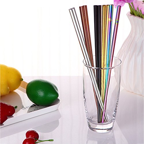 YJYdada 1Pair Stainless Steel Tableware Colorful Length 23cm Chopsticks (Rose Gold) - Thumbnail 2