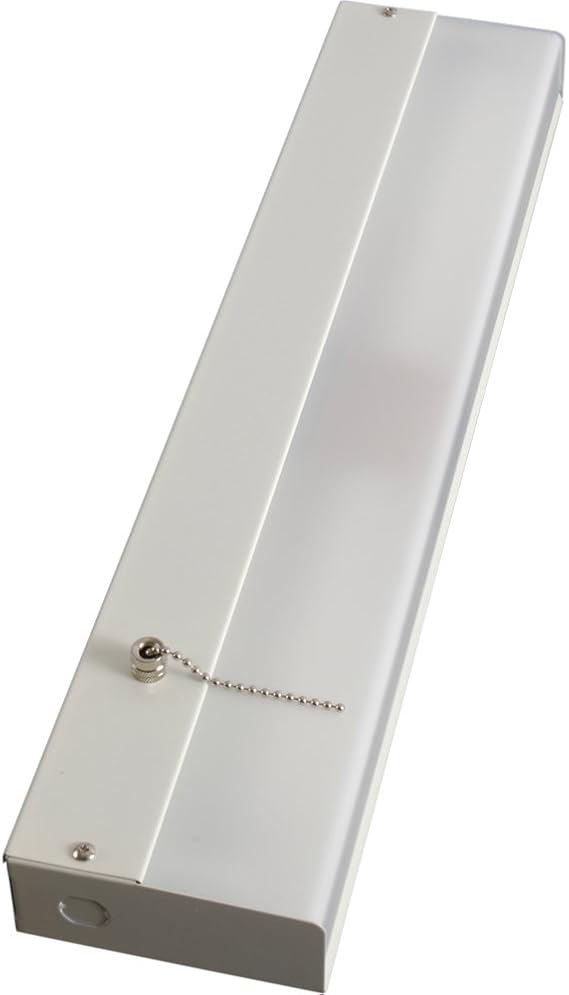 GE 16685 Advantage Fluorescent Light Fixture with Pull Chain, 18Inch