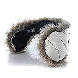180s Down With Fur Women's Behind The Head Ear Warmer White
