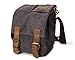 Small Camera Bag/Case, Vintage Canvase Leather Trim DSLR SLR Camera Shoulder Messenger Sling Bag