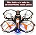 2 Batteries & 1 USB Charger for Wonder Drone: 2 Li-Polymer Batteries 3.7V 300mAh.