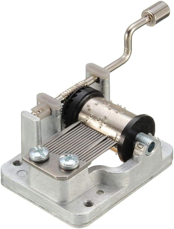 1Piece Hand Crank Musical Mechanism Craft DIY Music Box Movement, 5 Kinds of Melody Optional