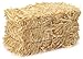 FloraCraft 2 Piece Decorative Straw Bale 1 Inch x 1.25 Inch x 2.5 Inch Natural