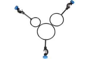 StonyLab Support Retort Ring Set, 3 Pieces Iron Lab Support Ring with Boss Head in Diameter 60mm 80mm 100mm for Laboratory Ex
