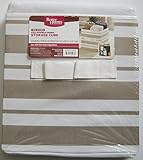 Better Homes and Gardens Collapsible Fabric Storage Cube - Tan Stripe