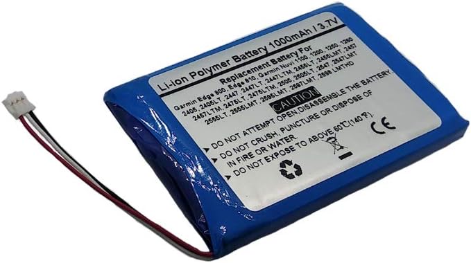 3.7V/1000mAh GPS Navigator Replace Battery for Garmin Edge 800, Edge 810, Garmin Nuvi 1100, 1200, 1250, 1260,Garmin Nuvi 2405 - Image 3