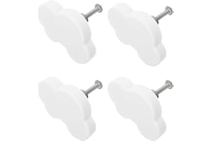 DOITOOL Cartoon Handle for Wardrobe Drawer 4Pcs Cute Cabinet Door Pulls Kids Room Furniture Knobs Soft Rubber Easy Install 2.