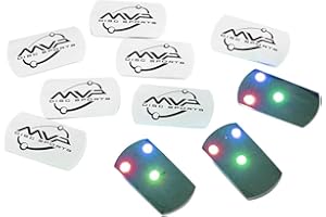 MVP DISC SPORTS MVP Disc Golf Flat LED Tri-lite Disc Golf Lights (Pack of 10) (Multicolor)