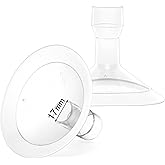 Replace Flanges 2-Pack of 17mm Breast Shields Compatible with Lansinoh, Medela, Spectra Breast Pumps, Pump Parts for Medela B