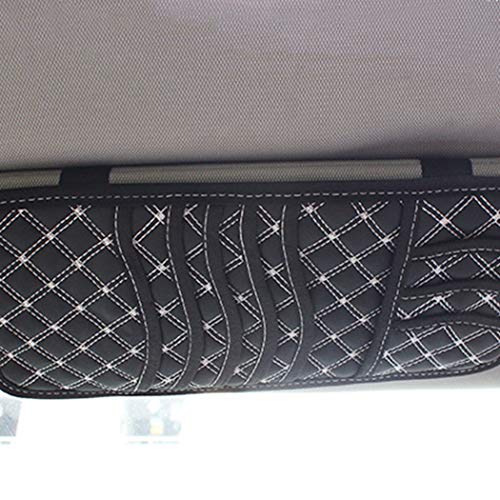 CD Case, COOFIT Portable 5 Capacity CD Wallet DVD Case Sun Visor Organizer Auto Accessories