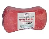 Diva Stuff Cellulite and Slimming Spongy Soap Bar, With Caffeine,Iced Grapefruit Cookies Scent, Made in the U.S.A.