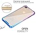 BAISRKE Clear Case for iPhone 7 Plus, Slim Shock Absorption Protective Case Soft TPU Bumper & Hard Plastic Back Cover Phone Cases for iPhone 7 Plus / 8 Plus 5.5 inch - Blue Purple Gradient
