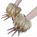 ECOSCO Faux Fur Soft Wrist Cuff Warmers Winter Furry Wrist Warmers for Women Girls
