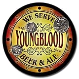 Youngblood Family Name Beer & Ale Neoprene Coasters