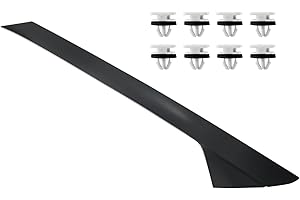 BELKEBIR A-Pillar Molding Trim kit w/Clips Compatible with 2011-2019 Ford Explorer Right Passenger Side Outer Windshield Molding Trim Replace BB5Z-7803144-AA 926-451 BB5Z7803136AA BB5Z7803136AB BB5Z7803136BA