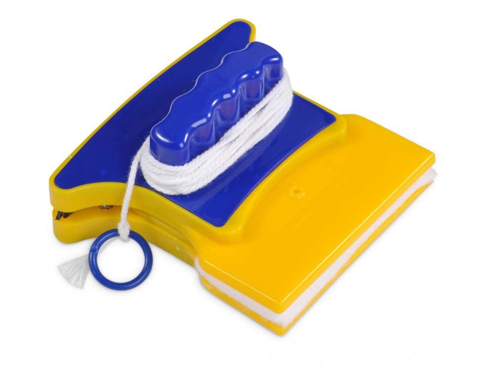 Double-Side Magnetic Glass Cleaner Wiper Window Mirror Fish Tanks Pad Scraper Home Cleaning Brush Squeegee Washing Equipment for Single Glazed Windows with 3-8mm Thickness
