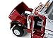 First Gear 1/50 Scale Diecast Collectible Red/Chrome/Red Peterbilt Model 367 Dump Truck with Beavertail Trailer (50-3404)