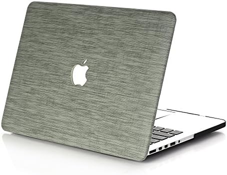 Rymbo MacBook Pro 13" Case 2018 2017 2016 Release A1989/A1706/A1708,Plastic Cover Snap on Leather Protective Case NO CD-ROM, Green Leather Shell …