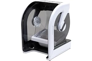 Closer Pets MiBowl Automatic Selective Microchip Smart Pet Feeder (CP500) - BPA and BHT Free Bowl with Enclosed Back for Small to Medium Cats and Small Dogs, White