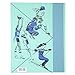 Mead 2-Pocket Folders, Color Talk Pee Chee Portfolio, Assorted Colors, 5-Pack (73331)