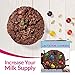 Lactation Cookies Breastfeeding Supplement - Rainbow Candy - Support Mothers Breast Milk Supply Increase - with Brewers Yeast Powder 100% Fenugreek Free - 6 Cookies, 20oz