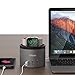 Oittm Charging Stand for Apple Watch Series 4 [3 in 1 Bracket Power Dock] 4-Port USB Fitbit Blaze Charging Station w/Phone Holder for iPhone Xs, Xs Max, Xr, X, 8 Plus,7,6 Plus,iWatch 3/2/1(Space Grey)