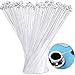 100 Pieces Swizzle Sticks Ball Head Stirrer Disposable Plastic Round Top Crystal Bar Swizzle Sticks Cocktail Coffee Drink Stirrers for Party Wedding Supplies