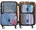 Packing Organizers,Mossio 7pc Small Medium Large Packing Cubes Set Garment Clothes Bag Navy Star