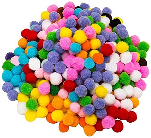 zalati Pompoms 2000Pcs Small Balls Craft Decorations DIY Accessories for Kindergarten School Props - Multicolor