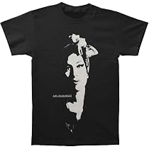 Amy Winehouse Men's Flower Portrait T-Shirt - Officially Licensed Merchandise, Black, Small, 100% Cotton