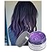 Vakker Mofajiang Hair Wax Color Styling Cream Mud, Natural Hairstyle Dye Pomade, Party Cosplay, Purple