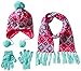 Accessories 22 Girls' 3 Piece Fair Isle Set Pastel Aztec