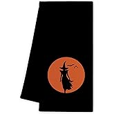 Noaleviax Witch Kitchen Towels - Gothic Decor, Witches Lovers Gifts, Sorceress Hand Towels Dishcloth for Kitchen Bathroom Decorative, 16x24 Inch