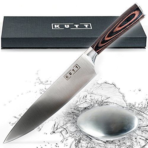 Kutt chef knife pro for kitchen and odor remover, 8 inch stainles…