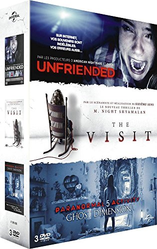 Coffret Horreur : The Visit + Unfriended + Paranormal Activity 5 Ghost Dimension - Pack
