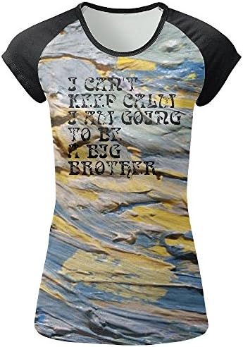 I Can't Keep Calm I Am Going To Be A Big Brother 2 Women's Sleeve T-Shirt Casual Graphic Tees.