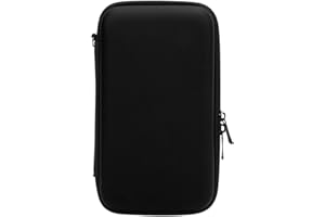 GOTOTOP Protective Case for New 2DS XL 2DS LL, PU and EVA Hard Shell Travel Carrying Bag with 8 Game Slots, Lightweight Conso