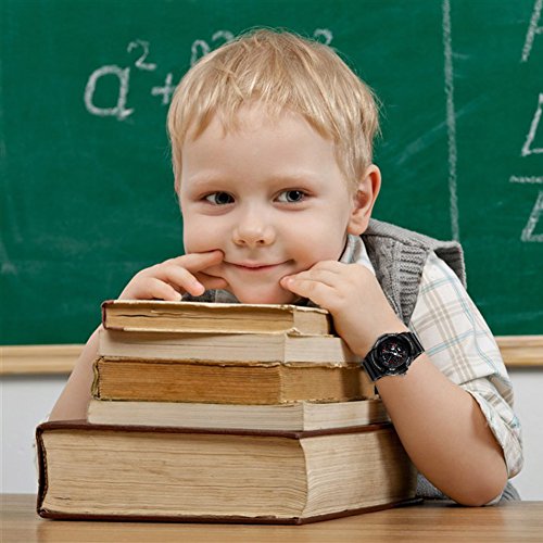 Boys Watch, Sports Watches, LED Analog Digital Display Watches Sport Waterproof for Boy Girls Kids Black - Thumbnail 3