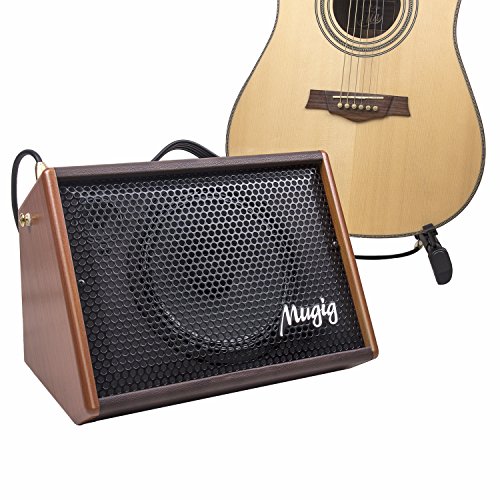 Mugig Guitar Amplifier, 25W, Rechargeable Guitar Amp, Support Bluetooth/AUX/USB, 3-Band EQ and Digital DSP Effect, Portable Size for Outdoor Performance, Band Show, Personal Practice - Thumbnail 2