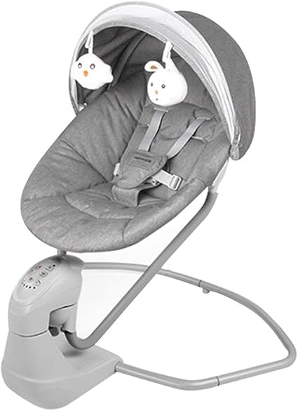 Balancelle Pour Bebe Lit Bebe Lit Bebe Balancoire Apaiser Inclinable Chaise De Salle A Manger Bebe Fauteuil A Bascule Electrique Pliable Controle Intelligent Leger 0 2 Ans Color Gray Amazon Fr Cuisine Maison