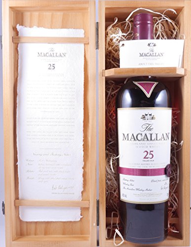 Macallan 25 Years Sherry Oak Highland Single Malt Scotch Whisky 43,0% - eine der wenigen Abfüllungen eines legendären Scotch – Bild 3