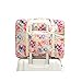 Ac.y.c Travel Duffel Bag for Women Foldable Floral Print Carry On Express Weekender Organizer For Gym Sports (White Floral)