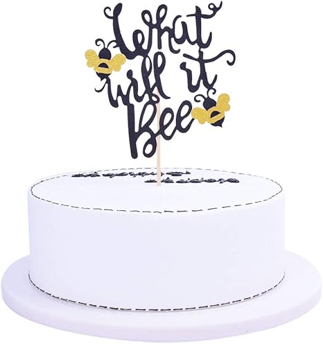 Amazon Com Shami What Will It Bee Cake Topper Bumble Bee Baby